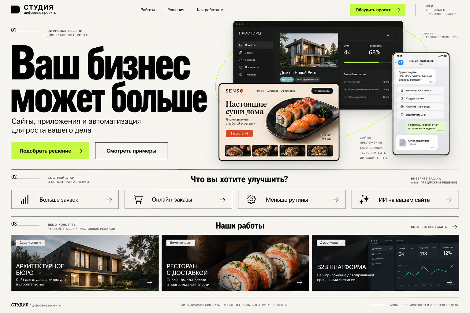 Вариант 01: Технологическое ателье